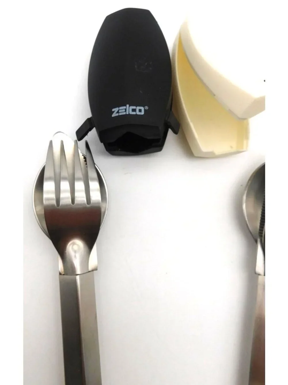 Zelco Stainless Steel Flatware Utensil Set Fork Spoon Camping Portable